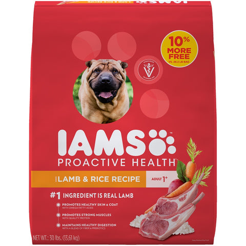 Iams ProActive Health Adult Lamb Meal and Rice Formula Dry Dog Food
