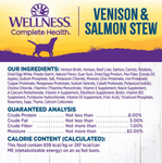 Wellness Grain Free Natural Venison & Salmon Stew with Potato and Carrots Wet Canned Dog Food