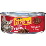 Friskies Prime Filets With Beef In Gravy Canned Cat Food
