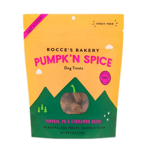 LOCAL PICKUP - BOCCE'S BAKERY PUNPK'N SPICE SOFT AND CHEWY DOG TREATS