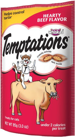 Temptations Hearty Beef Flavor Cat Treats