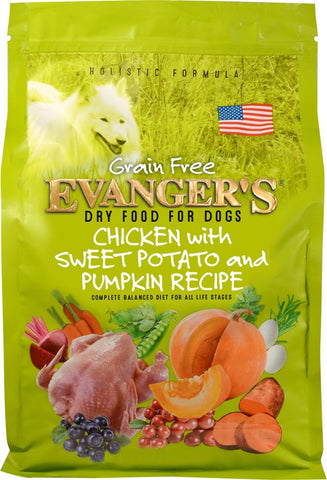 Evangers Grain Free Chicken Sweet Potato and Pumpkin Dry Dog Food