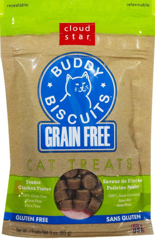Cloud Star Buddy Biscuits Grain Free Tender Chicken Cat Treats