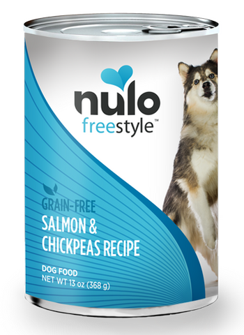 Nulo FreeStyle Grain Free Salmon and Chickpeas Recipe Canned Dog Food