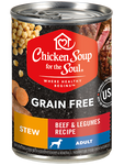Chicken Soup For The Soul Grain Free Beef and Legume Stew Canned Dog Food