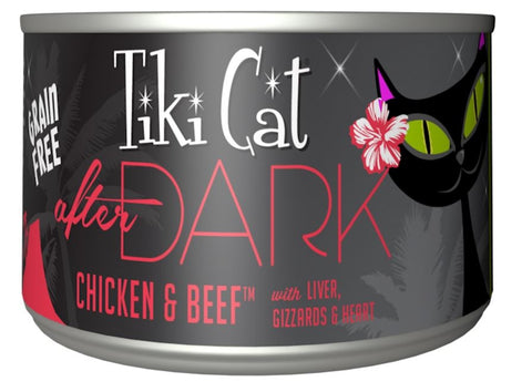 Tiki Cat After Dark Grain Free Chicken and Beef Canned Cat Food