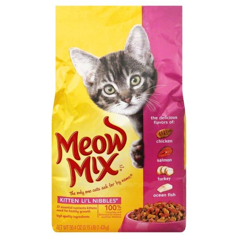 Meow Mix Kitten Li'l Nibbles Dry Cat Food