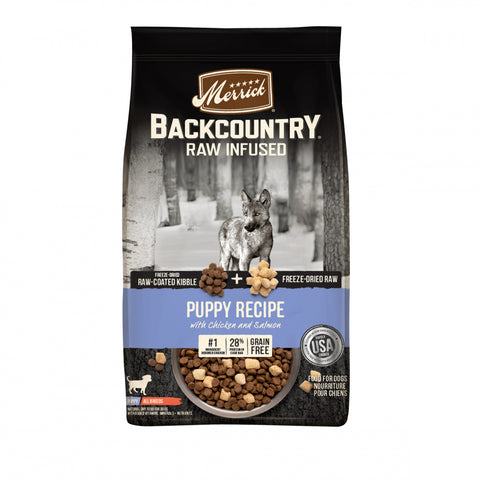 Merrick Backcountry Healthy Grains Premium Dry Puppy Kibble With Freeze Dried Raw Chicken